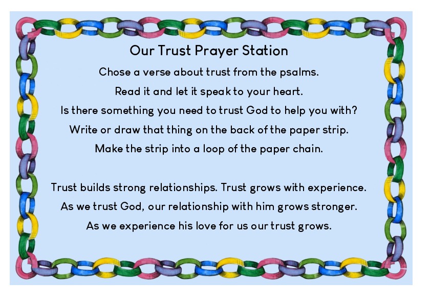 Prayer Station instructions Trust
